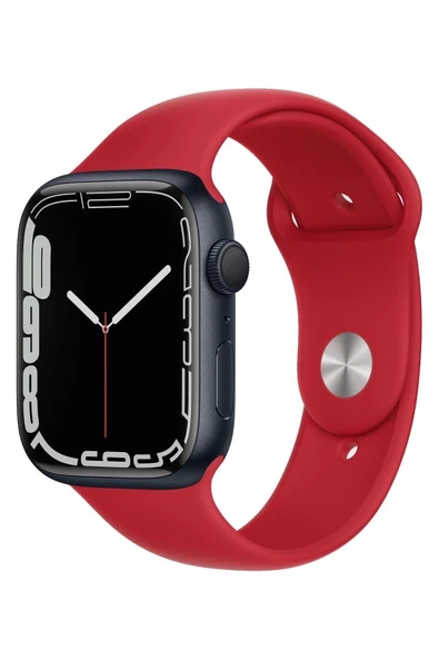 Pazariz Apple Watch Uyumlu 2 3 4 5 6 7 Se Uyumlu 42 Mm 44 Mm 45 Mm Silikon Kordon Kayış - Nar ürün görseli 1