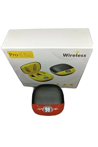Pazariz Pro6 Plus Kablosuz Led Işıklı Oyuncu Bluetooth Kulaklık 5.0 Kırmızı - 3