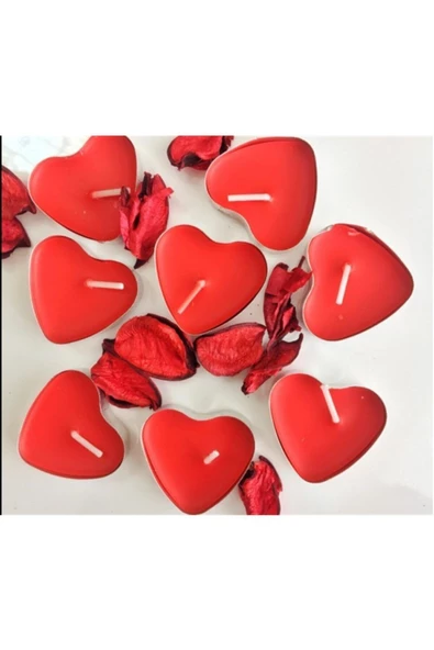 Pazariz Mum Tealight Kalpli Kırmızı 25 Adet