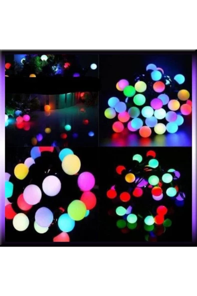 Pazariz 5 Metre Top Rgb Led Animasyonlu Yılbaşı Süsü/hediyelik - Resim 2