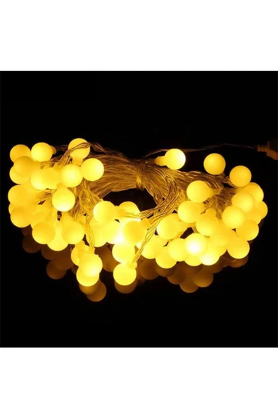 Pazariz Top Led Günışığı Animasyonlu-Pilli Şeffaf Kablo 5 Metre - Resim 2