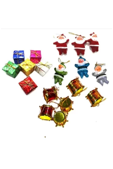 Pazariz Yılbaşı Karışık Ağaç Süsü 24 Adet ürün görseli 1