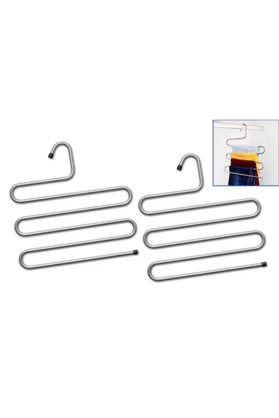 Pazariz Metal Askı 2'li Set