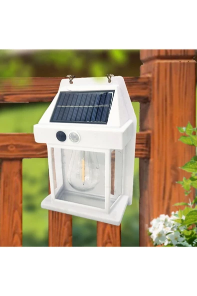 Pazariz Solar Enerjili Led Bahçe Aydınlatması Su Geçirmez Lamba Bahçe Garaj Ev Aydınlatma Beyaz 1 Ad - Resim 3