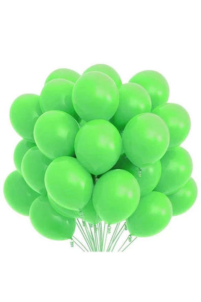 Pazariz Yeşil Pastel Balon 100 Adet ürün görseli