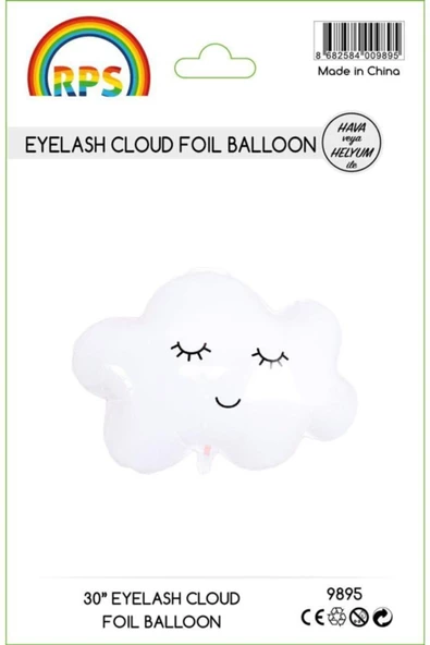 Pazariz Kirpikli Bulut 9895 Folyo Balon 75 Cm