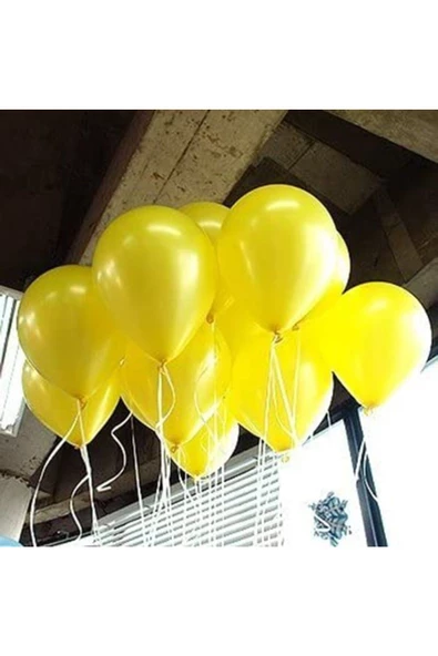 Pazariz Metalik Sarı Gold Konfetili Balon - Resim 3
