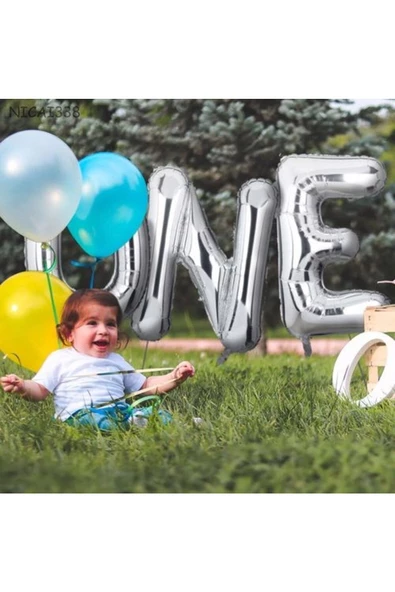 Pazariz R Harf Folyo Balon Gümüş 100 Cm - Resim 2