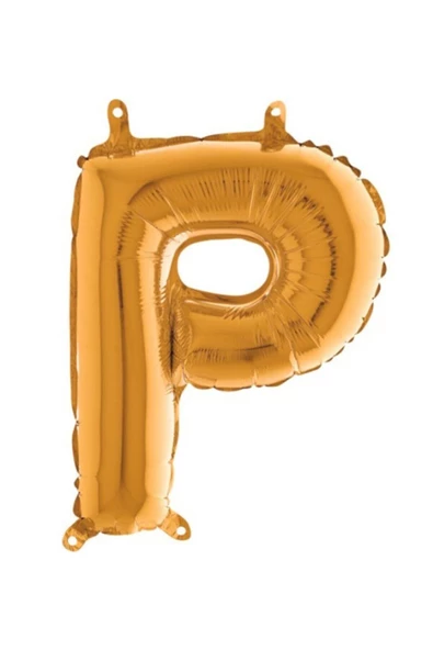 Pazariz P Harf Folyo Balon Gold 100 Cm ürün görseli