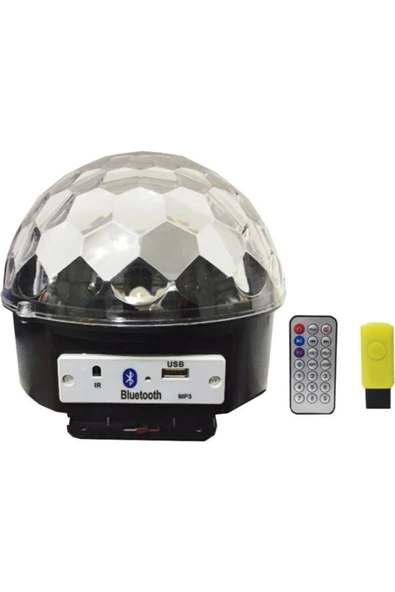 Pazariz Kumandalı Led Kristal Disko Topu
