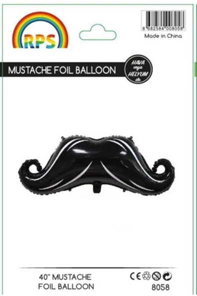 Pazariz Bıyık Folyo Balon 100 Cm