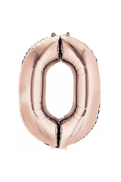 Pazariz 0 Rakam Rose Folyo Balon 76 Cm