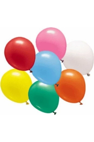 Pazariz Renkli Balon - 50 Adet