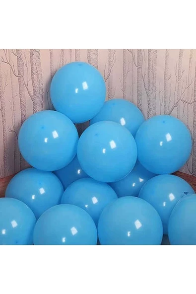 Pazariz Mavi Beyaz Lacivert Balon 20 Adet - Resim 2