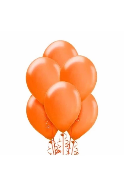 Pazariz Turuncu Metalik Balon 20 Adet