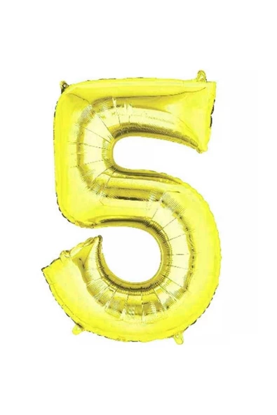 Pazariz 5 Rakam Folyo Balon Gold 100 Cm