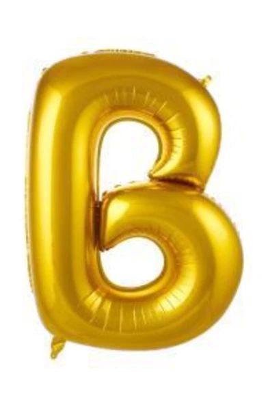 Pazariz 40 Inç 100 Cm Altın Folyo Harf Balon B ürün görseli