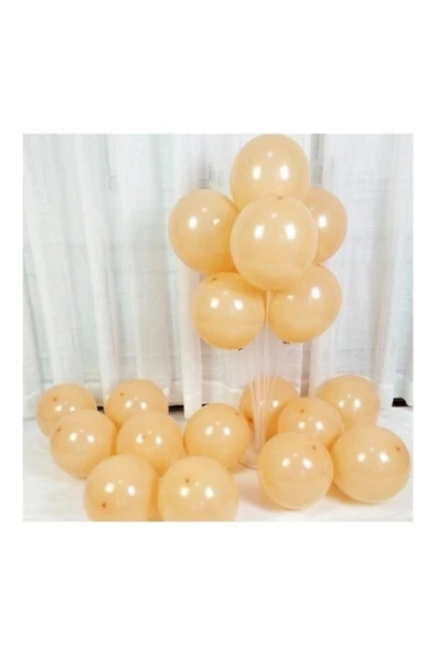 Pazariz 10 Adet Ten Rengi Pastel Balon 12 Inç 30 Cm Çap ürün görseli