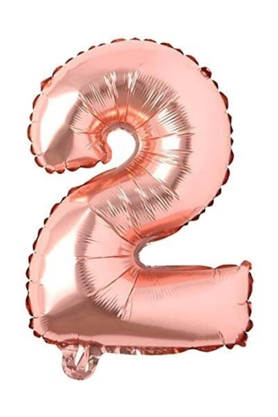 Pazariz 40 Inç 100 Cm Rose Gold Folyo Rakam Balon 2