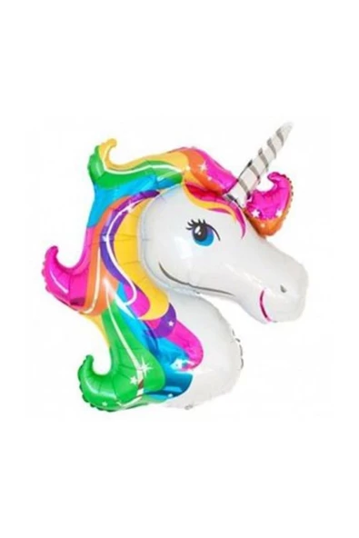 Pazariz Unicorn Renkli Folyo Balon