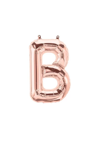 Pazariz 40 Inç 100 Cm Rose Gold Folyo Harf Balon B ürün görseli