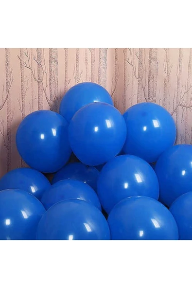 Pazariz Mavi Beyaz Lacivert Balon 20 Adet - Resim 3