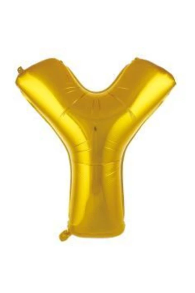 Pazariz 40 Inç 100 Cm Altın Folyo Harf Balon Y ürün görseli
