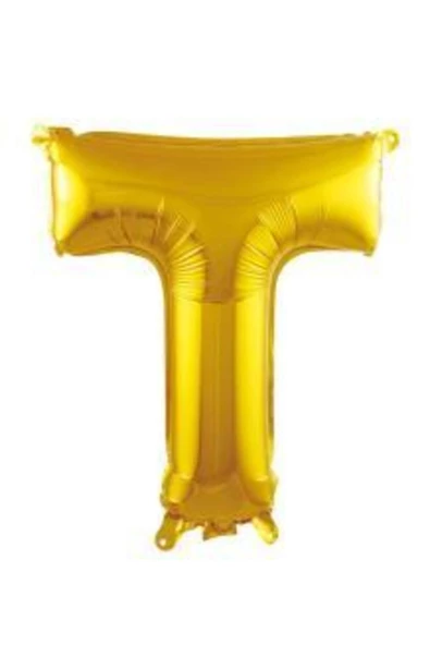 Pazariz 16 Inç 35 Cm Altın Folyo Harf Balon T ürün görseli
