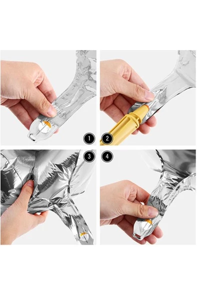 Pazariz G Harf Folyo Balon Gold Rose 76 Cm - Resim 3