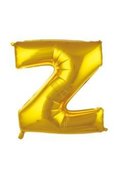 Pazariz 34 Inç 76 Cm Altın Folyo Harf Balon Z