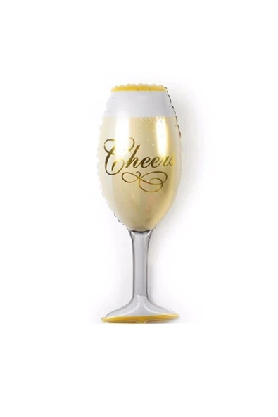 Pazariz Folyo Balon Doğum Günü Balonu Parti Balonu 92 X 37 Cm Kadeh ürün görseli