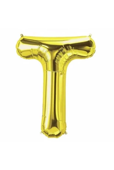 Pazariz T Harf Folyo Balon Gold 100 Cm ürün görseli