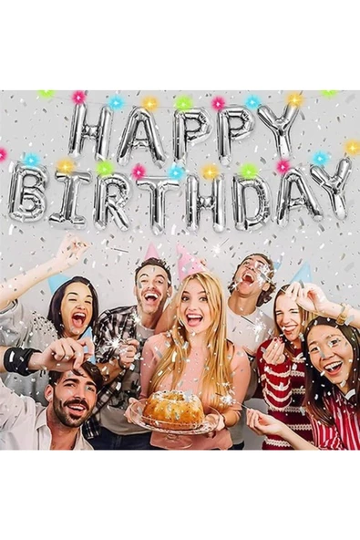 Pazariz U Harf Folyo Gümüş Balon Küçük 35 Cm - Resim 2