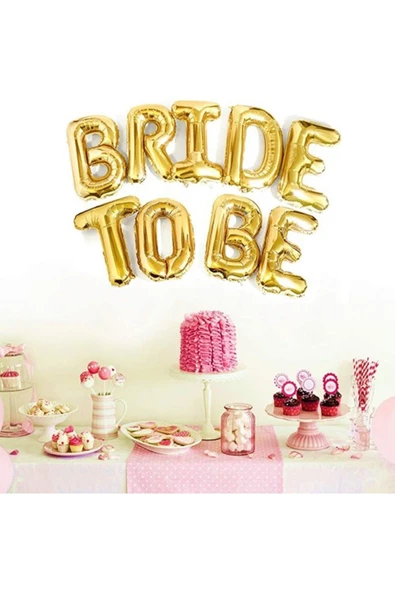 Pazariz T Harf Folyo Gold Renk Balon Küçük 35 Cm - Resim 3