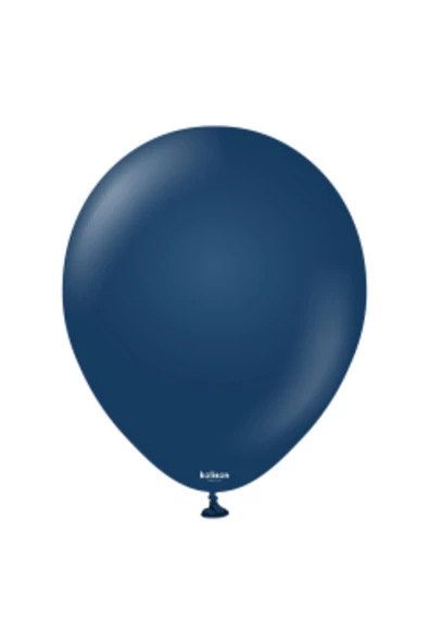 Pazariz 12 Inç Standart Boy Pastel Balon Gece Mavisi 100 Adet