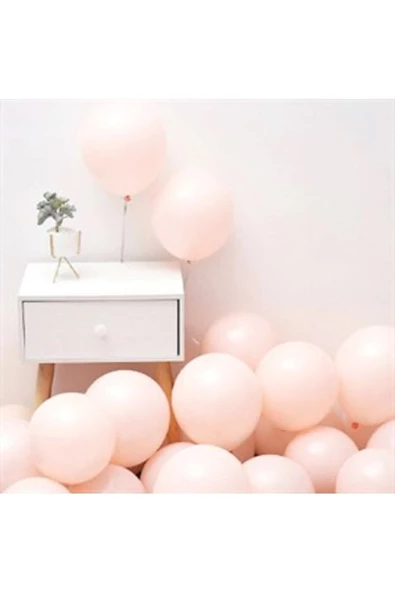 Pazariz 12 Inç Standart Boy Makaron Balon Somon 100 Adet
