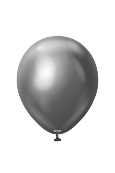 Pazariz 12'' Mirror Balon Uzay Gri 50’li