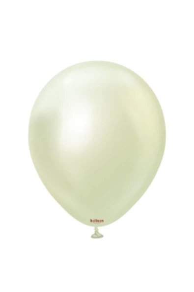 Pazariz 12'' Mirror Balon Yeşil Altın 50’li