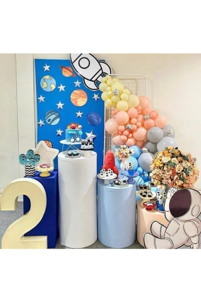 Pazariz Uzay Konsepte Uygun Balon Konsept Pastel Tonlarda
