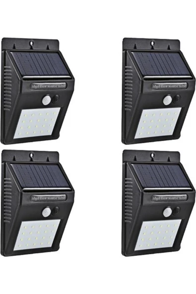 Pazariz 4 Adet Solar Güneş Enerjili 20 Led 1w Ledli Bahçe Aydınlatma Solar Dış Mekan ürün görseli