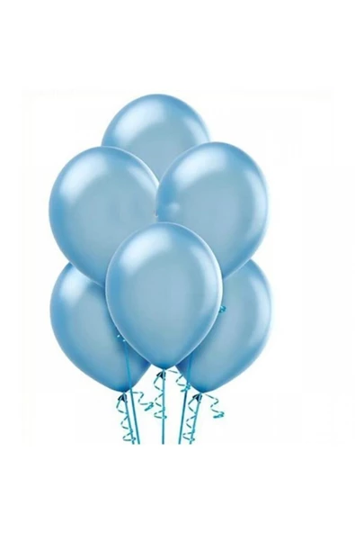 Pazariz Balon Baskısız Açık Mavi 100 Lü (1 Paket 100 Adet)