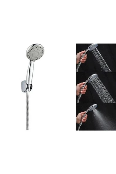 Pazariz Terapi Etkili 3 Fonksiyonlu Duş Başlığı Seti - Resim 3