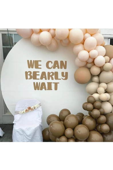 Pazariz Pastel Kahverengi Somon Balon Zinciri 100 Adet ürün görseli