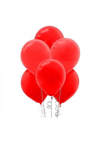 Pazariz Metalik Balon 10 Adet Kırmızı ürün görseli