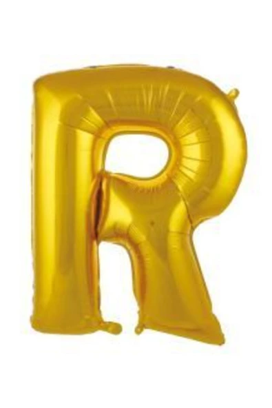 Pazariz 40 Inç 100 Cm Altın Folyo Harf Balon R ürün görseli