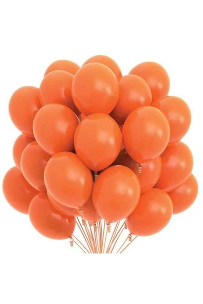 Pazariz 10 Adet Dekor Balonu Turuncu ürün görseli
