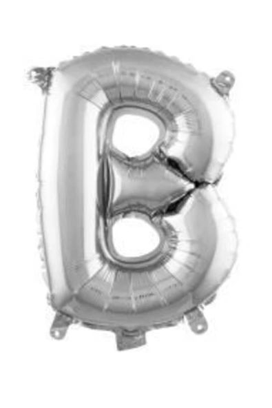 Pazariz 16 Inç 35 Cm Gümüş Folyo Harf Balon B