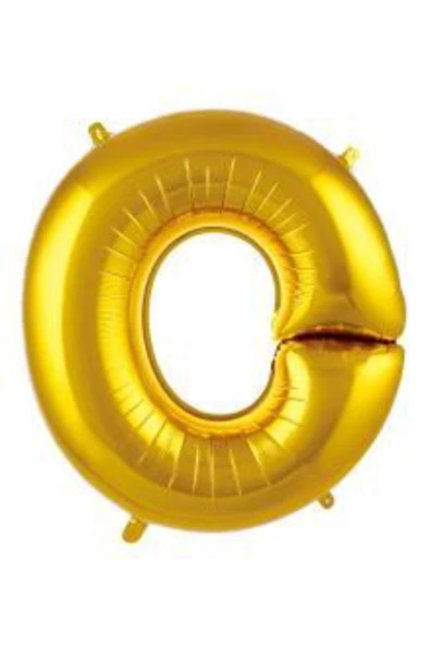 Pazariz 40 Inç 100 Cm Altın Folyo Harf Balon O