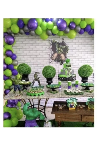 Pazariz Hulk Konsept Balon Zincir Set