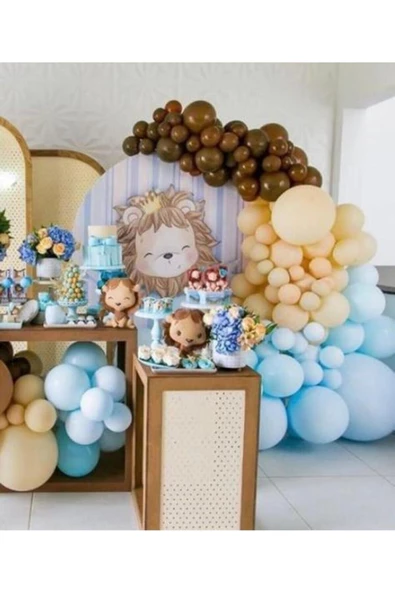 Pazariz Pastel Balon Aslan Konsept Zincir Balon ürün görseli